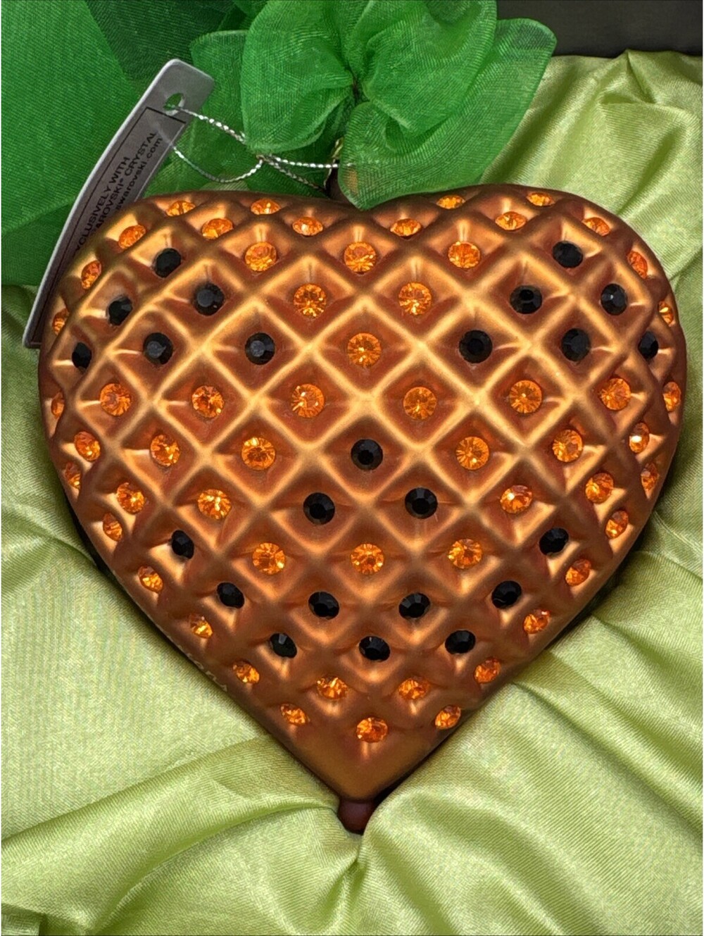 Swarovski Crystals Expressions From The Heart 4” Ornament 2003 Jack O’ Lantern